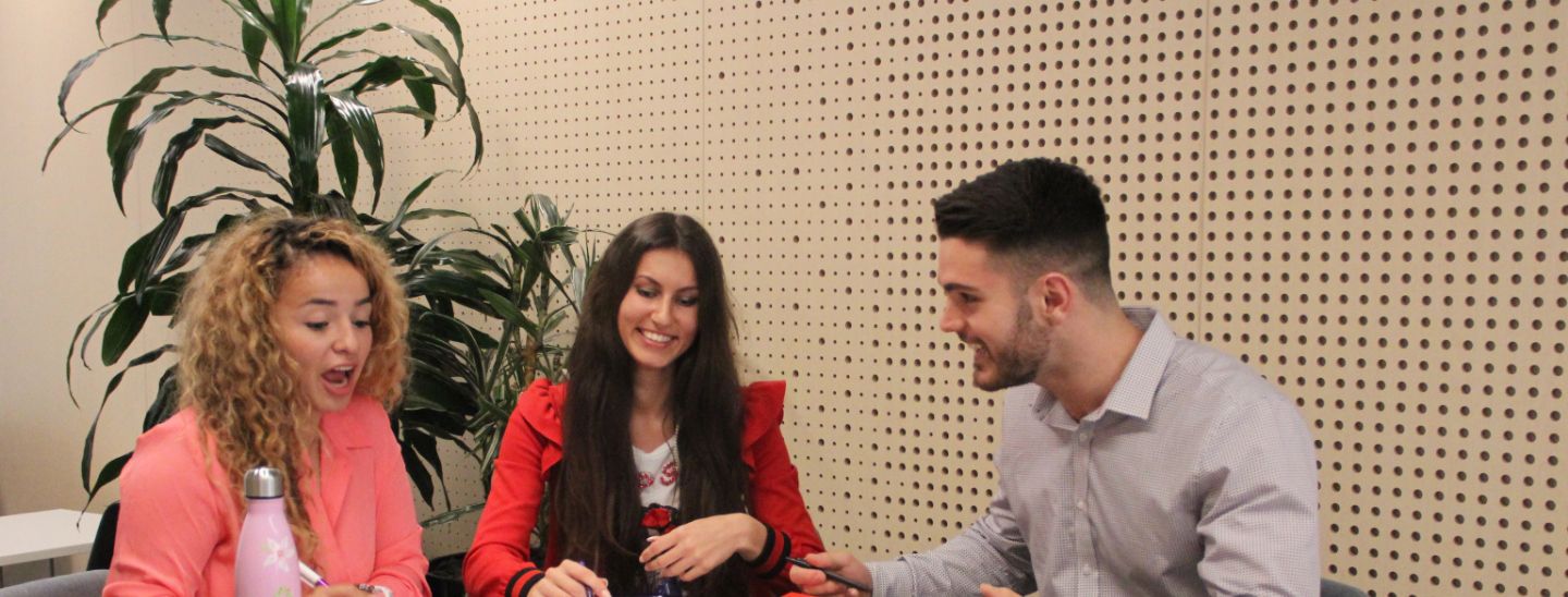 Students teachers working together